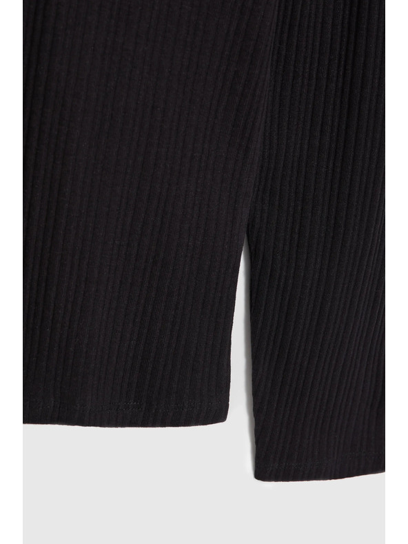 Moodo Schwarzes Damen-Langarmoberteil