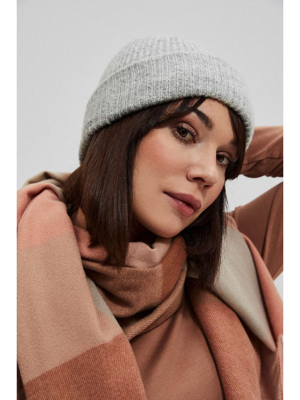 Moodo Graue gestrickte Mütze