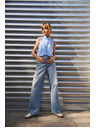 Moodo Blaue zerrissene Damenjeans Moodo
