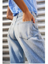 Moodo Blaue zerrissene Damenjeans Moodo