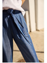 Moodo Blaue lockere Damenhose Moodo