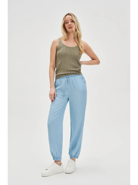 Moodo Hellblaue Damenhose Moodo