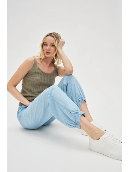 Moodo Hellblaue Damenhose Moodo