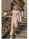Moodo Beige Damenhose für festliche Anlässe Moodo