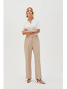 Moodo Beige Damenhose für festliche Anlässe Moodo