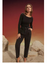 Moodo Schwarze Hose Moodo