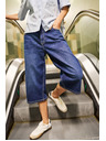 Moodo Blaue Damen-Jeans-Shorts Moodo