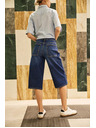 Moodo Blaue Damen-Jeans-Shorts Moodo