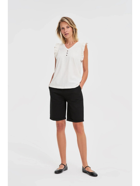 Moodo Schwarze Damenshorts Moodo