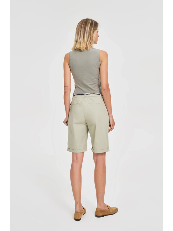 Moodo Olivgrüne Damenshorts Moodo