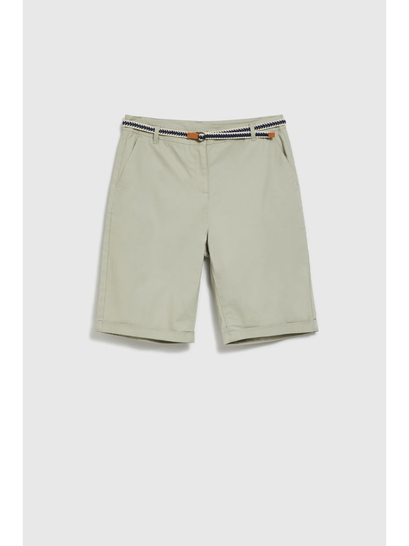 Moodo Olivgrüne Damenshorts Moodo