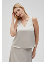 Moodo Beige Damen-Top ohne Ärmel Moodo