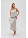 Moodo Beige Damen-Top ohne Ärmel Moodo