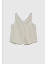 Moodo Beige Damen-Top ohne Ärmel Moodo