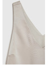Moodo Beige Damen-Top ohne Ärmel Moodo