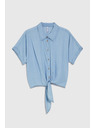 Moodo Blaue Damenbluse Moodo
