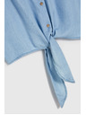 Moodo Blaue Damenbluse Moodo