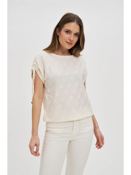 Moodo Weißes Damen-T-Shirt Moodo