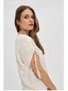 Moodo Weißes Damen-T-Shirt Moodo