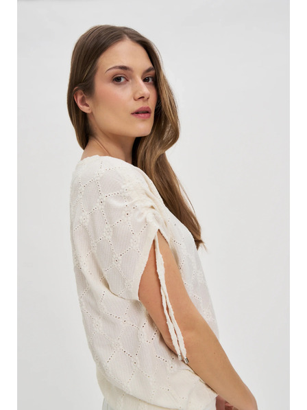 Moodo Weißes Damen-T-Shirt Moodo