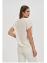 Moodo Weißes Damen-T-Shirt Moodo