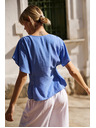 Moodo Blaue Damenbluse Moodo