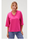 Moodo Fuchsiafarbene Damenbluse Moodo