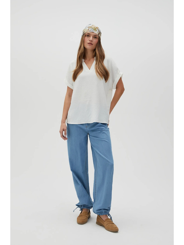 Moodo Weißes Damenhemd Moodo