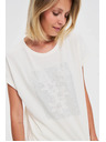 Moodo Weißes Damen-T-Shirt Moodo