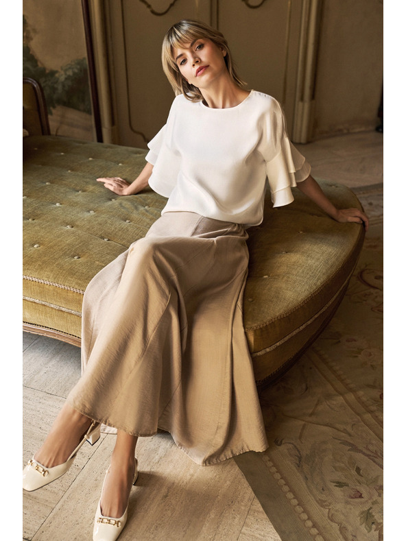 Moodo Moodo Beige Damenrock