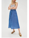 Moodo Blauer Denim-Damenrock Moodo