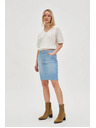 Moodo Blauer Damen Jeans-Rock Moodo