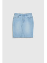 Moodo Blauer Damen Jeans-Rock Moodo