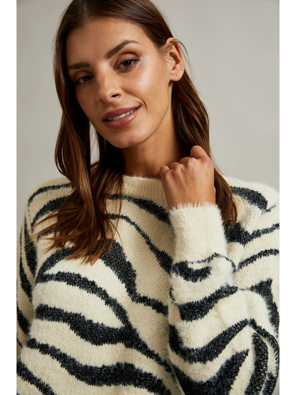 Moodo Damenpullover mit Tiermuster