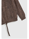 Moodo Brauner melierter Damenpullover
