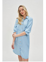 Moodo Blaues Damenkleid Moodo