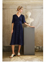Moodo Dunkelblaues Damenkleid Moodo