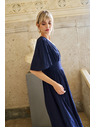 Moodo Dunkelblaues Damenkleid Moodo