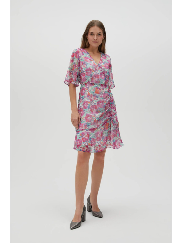 Moodo Fuchsiafarbenes Damenkleid Moodo