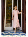 Moodo Rosa Damen-Kleid Moodo