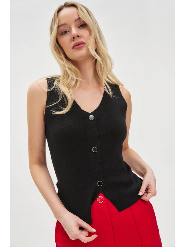 Moodo Schwarzes Damen-Top Moodo