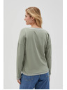 Moodo Olivgrünes Damen-Langarm-T-Shirt Moodo