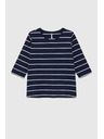 Moodo Dunkelblau Damen-Langarm-T-Shirt Moodo