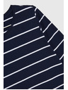 Moodo Dunkelblau Damen-Langarm-T-Shirt Moodo