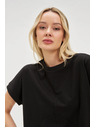 Moodo Schwarzes Damen Long Shirt Moodo