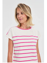 Moodo Fuchsiafarbenes Damen-T-Shirt Moodo