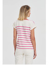 Moodo Fuchsiafarbenes Damen-T-Shirt Moodo