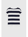 Moodo Blau-weiß gestreiftes Damen-T-Shirt Moodo
