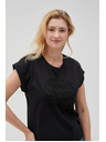 Moodo Schwarzes Damen Long Shirt Moodo