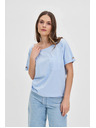 Moodo Hellblaues Damen Moodo T-Shirt